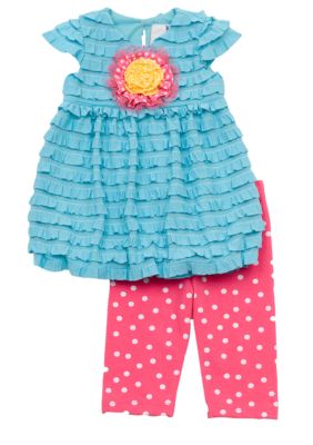 Rare Editions Turquoise Eyelash Set Toddler Girls - Online Only