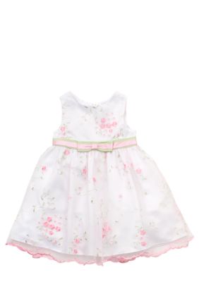 Rare Editions White Embroidered Dress