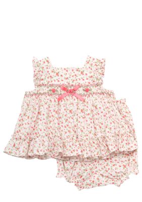 Rare Editions Pink Floral Popover