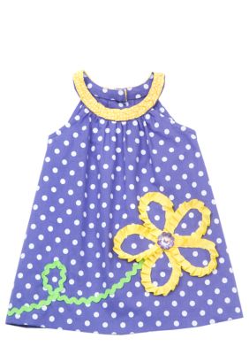 Rare Editions Flower Dot Dress