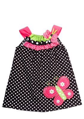 Rare Editions Dot Butterfly Dress Toddler Girls