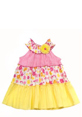 Rare Editions Mixed Print Dress Set