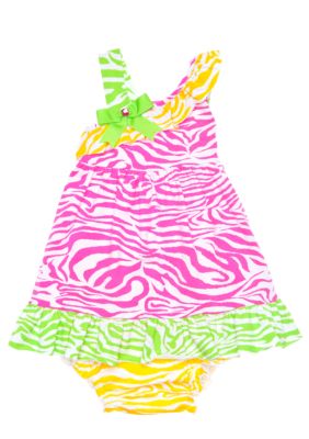 Rare Editions Zebra Print Dress