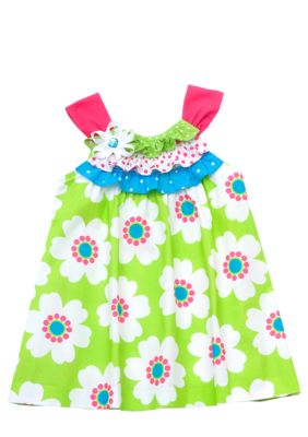 Rare Editions Floral U-Neck Dress