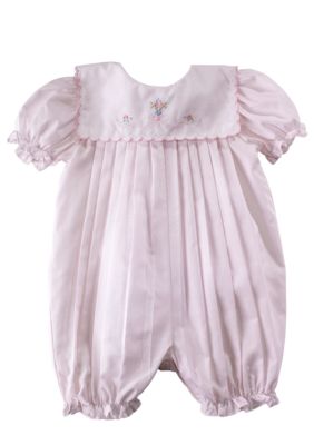 Petit Ami Pleated Romper - Newborn