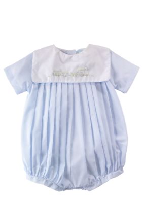 Petit Ami Pleated Bubble Romper - Newborn