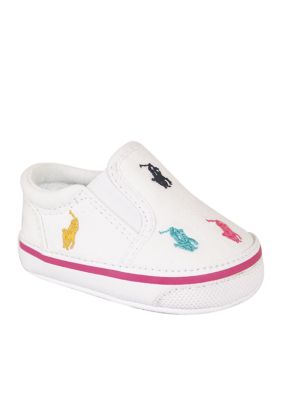 Ralph Lauren Childrenswear Bal Harbour Repeat White Shoes - Online Only