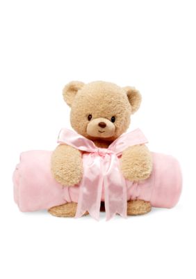 Gund Teddi & Pink Blanket Set