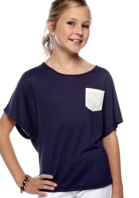 Jessica Simpson Dolman Bow Back Top Toddler Girls
