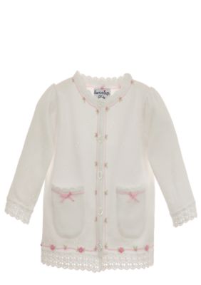 Hartstrings Flower Embroidery Cardigan Sweater