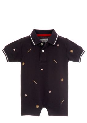 Kitestrings Sports Embroidered Polo Romper
