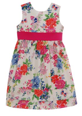 Hartstrings Floral Dress Toddler Girls
