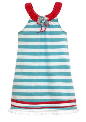 Hartstrings Stripe Dress Toddler Girls
