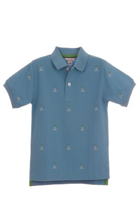Kitestrings Golf Motif Polo Shirt Toddler Boys