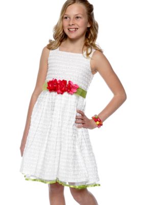 Bloome Textured Ocassion Dress Girls 7-16