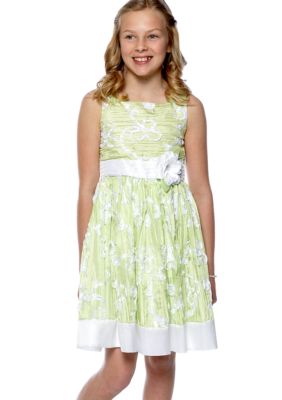 Bloome Textured Floral Occasion Dress Girls 7-16