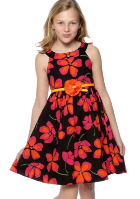 Bloome Floral Dress with Bell Girls 7-16