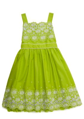 Bloome Eyelet Occasion Dress Girls 7-16 - Online Only