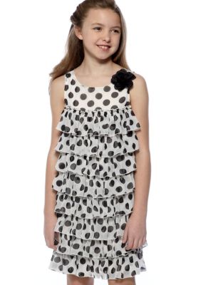 Bloome Dot Tie Dress Girls 7-16