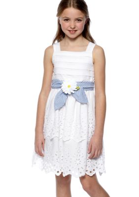 Bloome Tiered Eyelet Dress Girls 7-16
