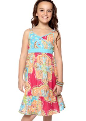 Bloome Paisley Print Sundress Girls 7-16 - Online Only