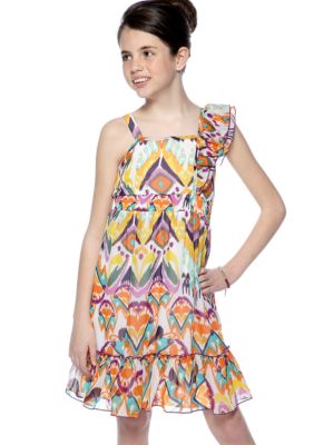 Bloome One-shoulder Chiffon Dress Girls 7-16