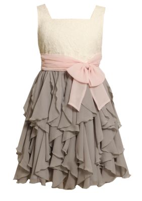 Bonnie Jean Social Ruffle Dress Girls 7-16