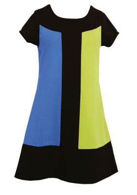 Bonnie Jean Color Block Zipper Dress Girls 7-16