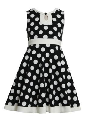 Bonnie Jean Dot Knit Dress Girls 7-16