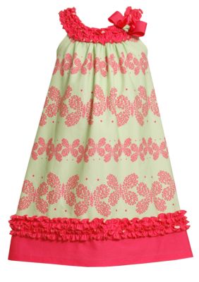 Bonnie Jean Butterfly Print Dress Girls 4-6X