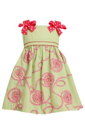 Bonnie Jean Soutache Seersucker Dress Girls 4-6X