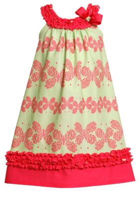 Bonnie Jean Butterfly U-Neck Dress Girls 7-16