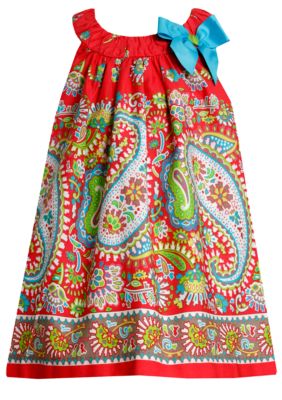 Bonnie Jean Paisley U-Neck Dress Girls 7-16