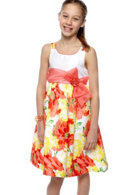 Bonnie Jean Floral Dress Girls 7-16