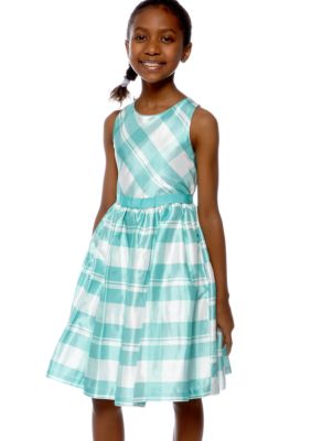 Bonnie Jean Plaid Dress Girls 7-16
