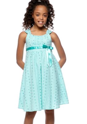 Bonnie Jean Emma Eyelet Dress Girls 7-16