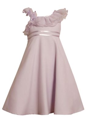 Bonnie Jean Lavender Linen Dress Girls Plus