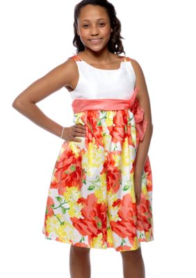 Bonnie Jean Floral Dress Girls Plus