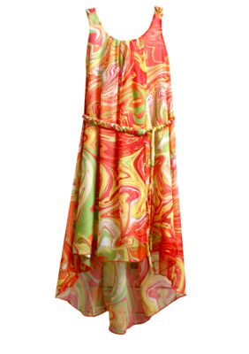 Bonnie Jean Chiffon Swirl Dress Girls 4-6X