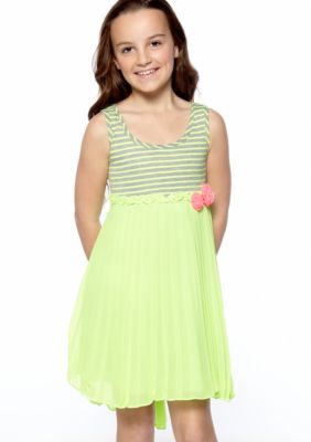 Bonnie Jean Neon Hi Low Dress Girls 7-16