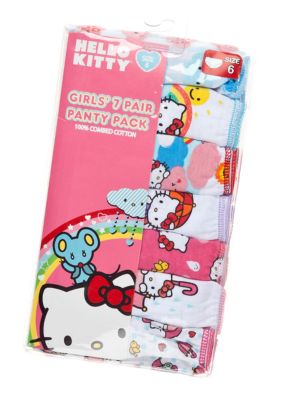 Hello Kitty by Sanrio 7-Pack Hello Kitty Panty Girls 4-8