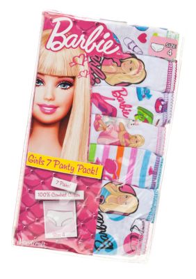 Mattel 7-Pack Barbie Panty Girls 4-8