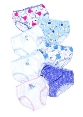 Disney Princess 7 Pack Princess Panty Girls 4-8