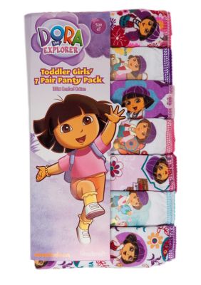 Nickelodeon 7-Pack Dora Panty Toddler Girl