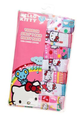 Hello Kitty by Sanrio 7-Pack Hello Kitty Panty Toddler Girl
