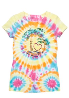Flapdoodles Oasis Tie Dye Tee Girls 4-6X