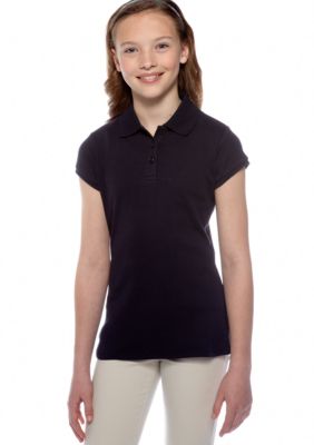 Izod Uniform Polo Knit Girls Plus 7-16
