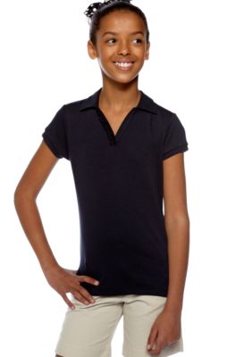 Izod Uniform Ruffle Polo Girls 7-16