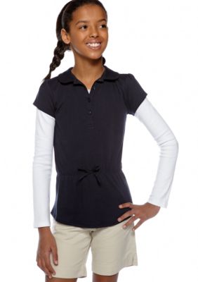 Izod Uniform Fashion 2Fer Top Girls 7-16