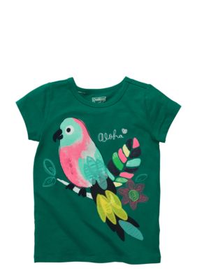 OshKosh B'gosh Parrot Screenprint Tee Girls 4-6X